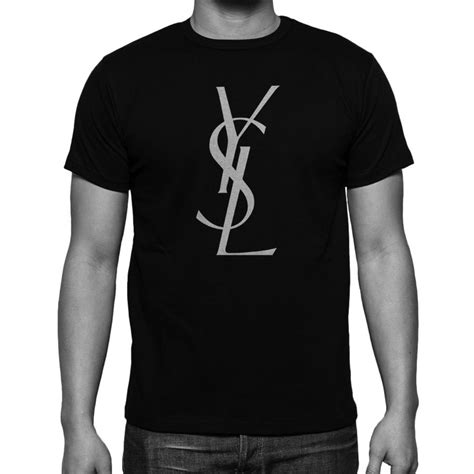 ysl logo long sleeve t shirt|yves saint laurent logo shirt.